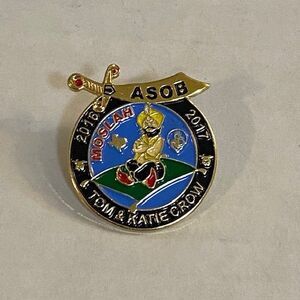 Shriners ASOB Moslah 2016-2017 Crow Magic Carpet Genie Texas Lapel Pin